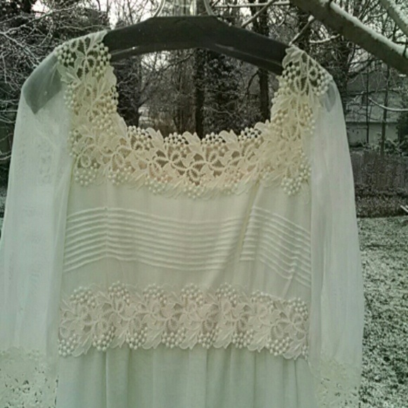 Vintage Wedding Dress Era Late 60's Early 70's