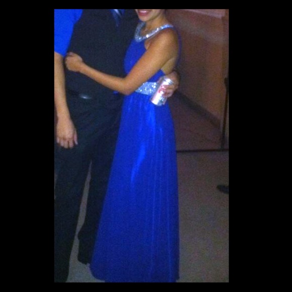 Long evening dress.