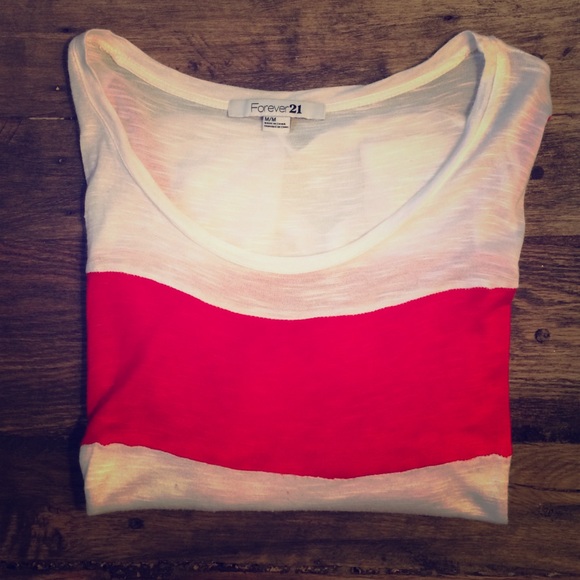 Red and white striped shirt