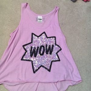 PINK purple tanktop