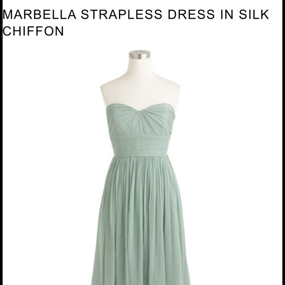 OP JCrew Maribella Strapless Bridesmaid dress