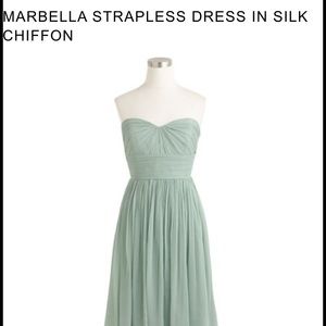 OP JCrew Maribella Strapless Bridesmaid dress