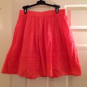 Knee length flowing skirt