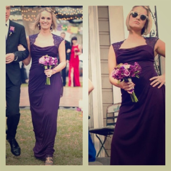 Purple David's Bridal Formal