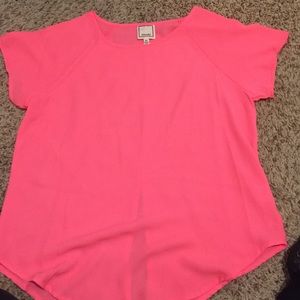 Hot pink flowy shirt