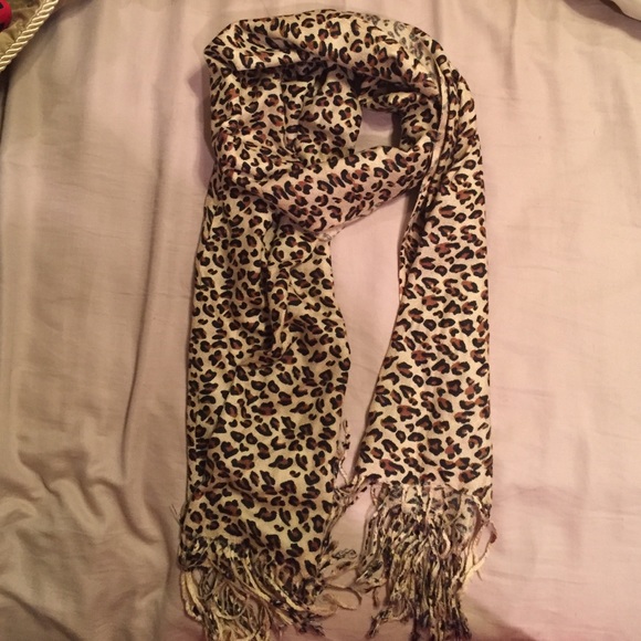 Leopard scarf.