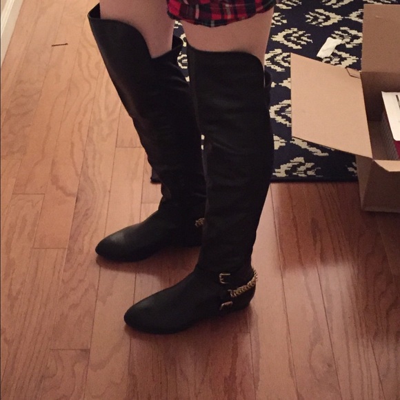 Black over the knee boots *hardly worn!