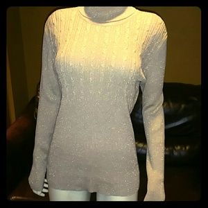 Gold turtleneck sweater