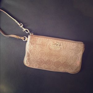 Blush Coach Wristlet