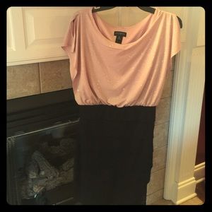 Enfocus Size 10 Pink Glitter & Navy Dress
