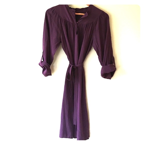 Silk Long Sleeve Dress