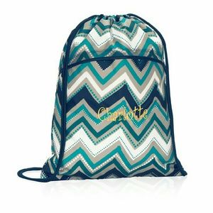 Thirty-One Dotty Chevron Cinch Sac