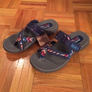 Skechers Reggae- Zig Sway Navy Sandal