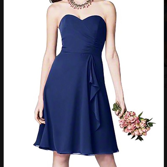 Alfred Angelo 7176 navy blue dress