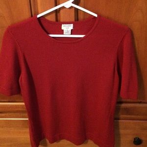 Brooks Brothers  red short sleeved sweater