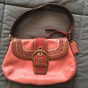 Coach purse!! Pink/brown NWOT