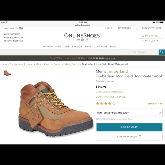 Timberland hiker boots