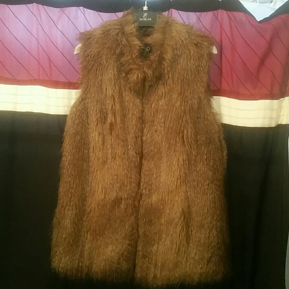 Faux fur vest by Rachel Zoe