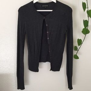 🍀SOLD🍀Express gray stretch cardigan sweater