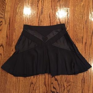 Black silk Marc Jacobs skirt with heart detail