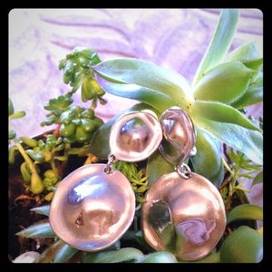 Silver Dangle Clip-On Earrings