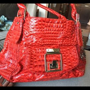 White House Black Market Spring Coral Purse