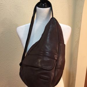 LL BEAN CHOCOLATE SHOULDER BAG