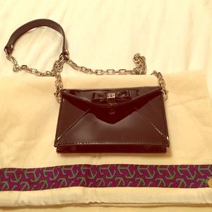 Tory burch small cross body. Patent leather