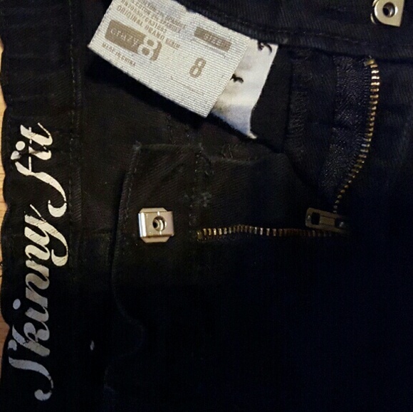 Justice black jeans