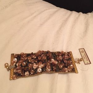 Copper bracelet with tags