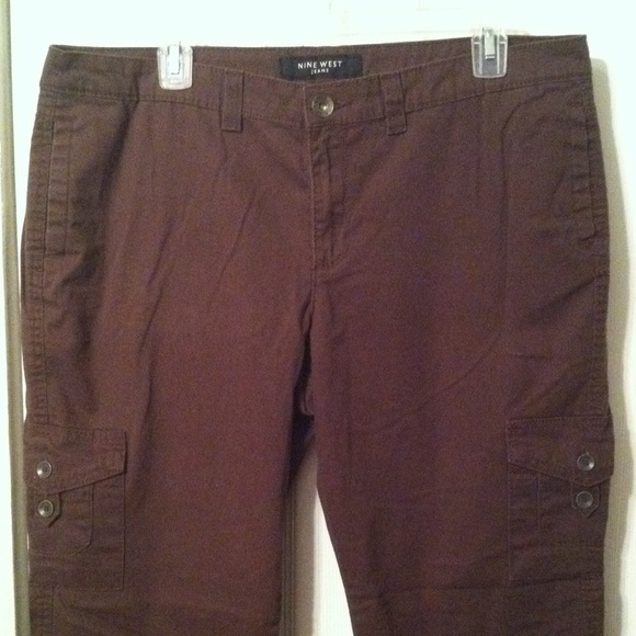 ❗️Nine West Jeans, brown cargo, 14/31 average