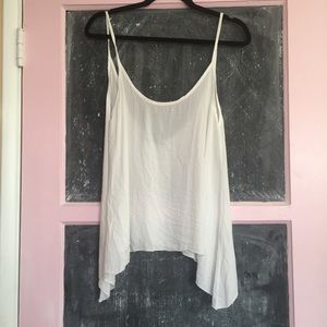 Flowy White Tank