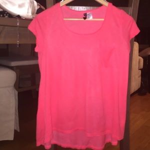 H&M coral short sleeve tee