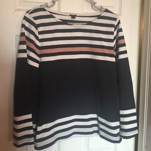J Crew striped blouse