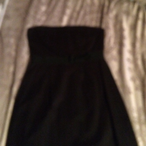 Black strapless dress - Picture 2 of 2