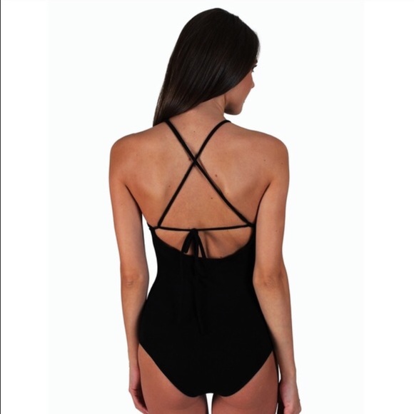 SALE🌟Jersey Cross Back Ribbed Bodysuit - Picture 3 of 4