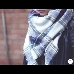 ASOS oversized tartan plaid check blanket scarf
