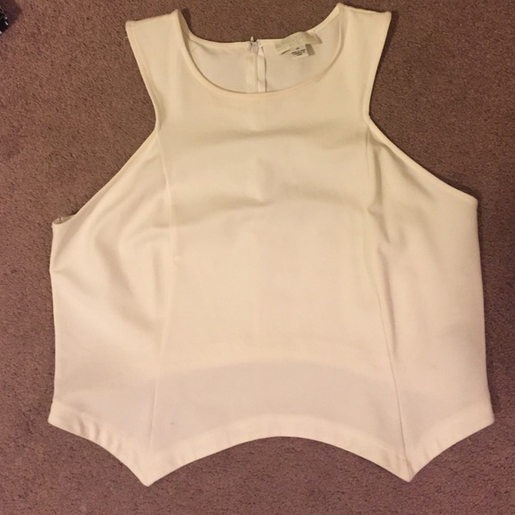 Cream crop top