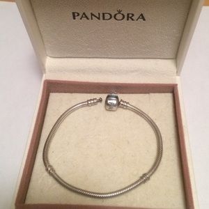 Authentic silver pandora bracelet