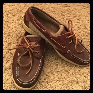 Dark brown Leather Sperry top-sider