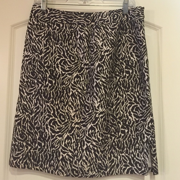 The Loft brown and beige skirt