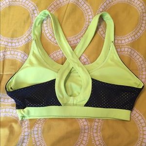 Neon sports bra