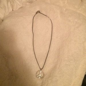 Peace sign necklace
