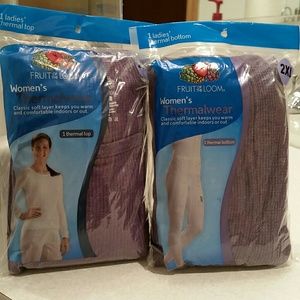 Fruit of the Loom Thermal Top and Bottom