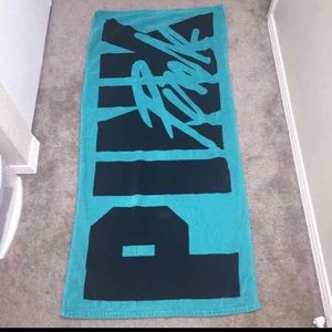 VS PINK teal beach towel