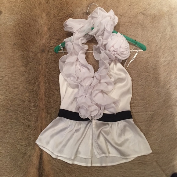 Stunning silk and chiffon Bebe top - Picture 1 of 2