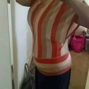 Striped sweater shirt