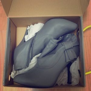 Gray Charlotte Russe Booties