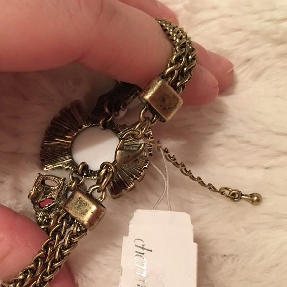 Aztec Rhinestone Chain Bracelet - Picture 3 of 3