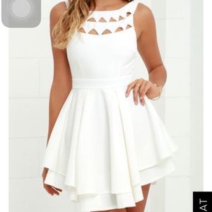 White Cut-Out dress